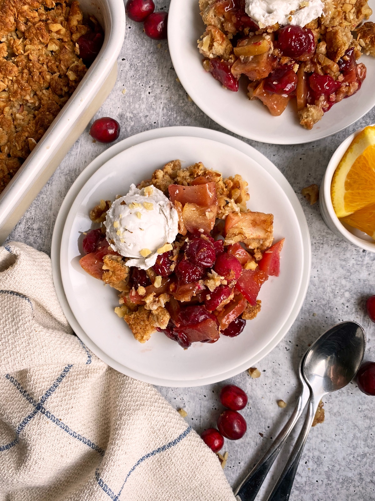 Gluten-Free & Paleo Cranberry Apple Crisp for Holidays